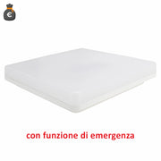 Alcapower Plafoniera LED IP54 24W CCT Selezionabile 2000lm con Funzione Emergenza Integrata, Design Moderno per Interni ed Esterni Protetto