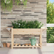 Vaso da giardino con lo scaffale Beige 155 x 59 x 76,5 cm 42006575