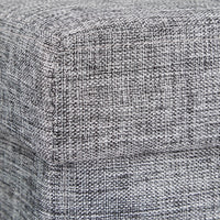 Pouf portaoggetti pieghevole sgabello pieghevole in lino 38 x 38 cm grigio 2013100