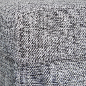 Pouf portaoggetti pieghevole sgabello pieghevole in lino 38 x 38 cm grigio 2013100