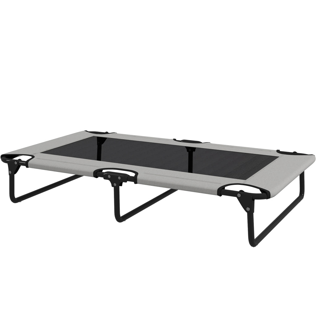 Letto per Cani Pieghevole con Rete ¨C Zephmum ¨C Grigio Chiaro 107x61x20 cm