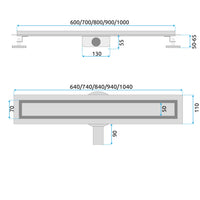 Canalina Di Scarico Neox Pro Black Matt 60