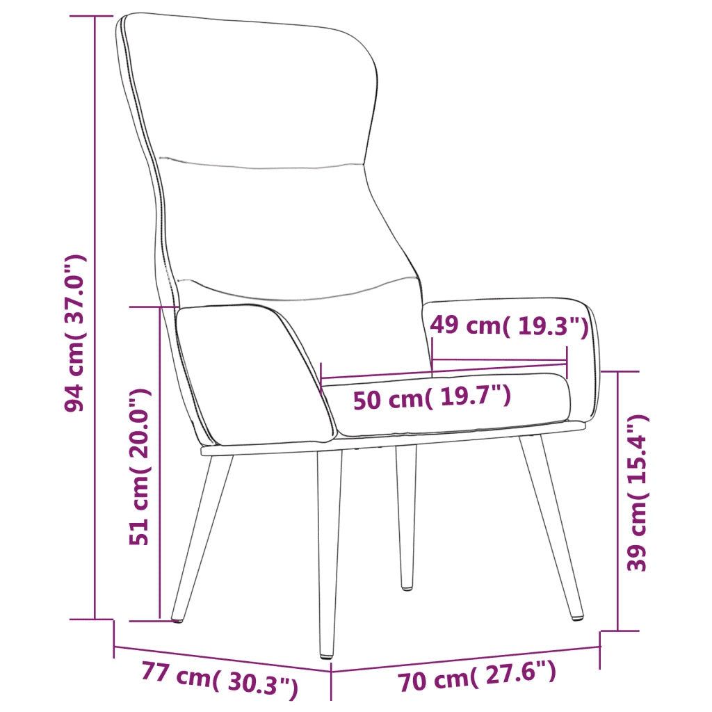 Sedia Relax Grigio Chiaro in Tessuto cod mxl 14262