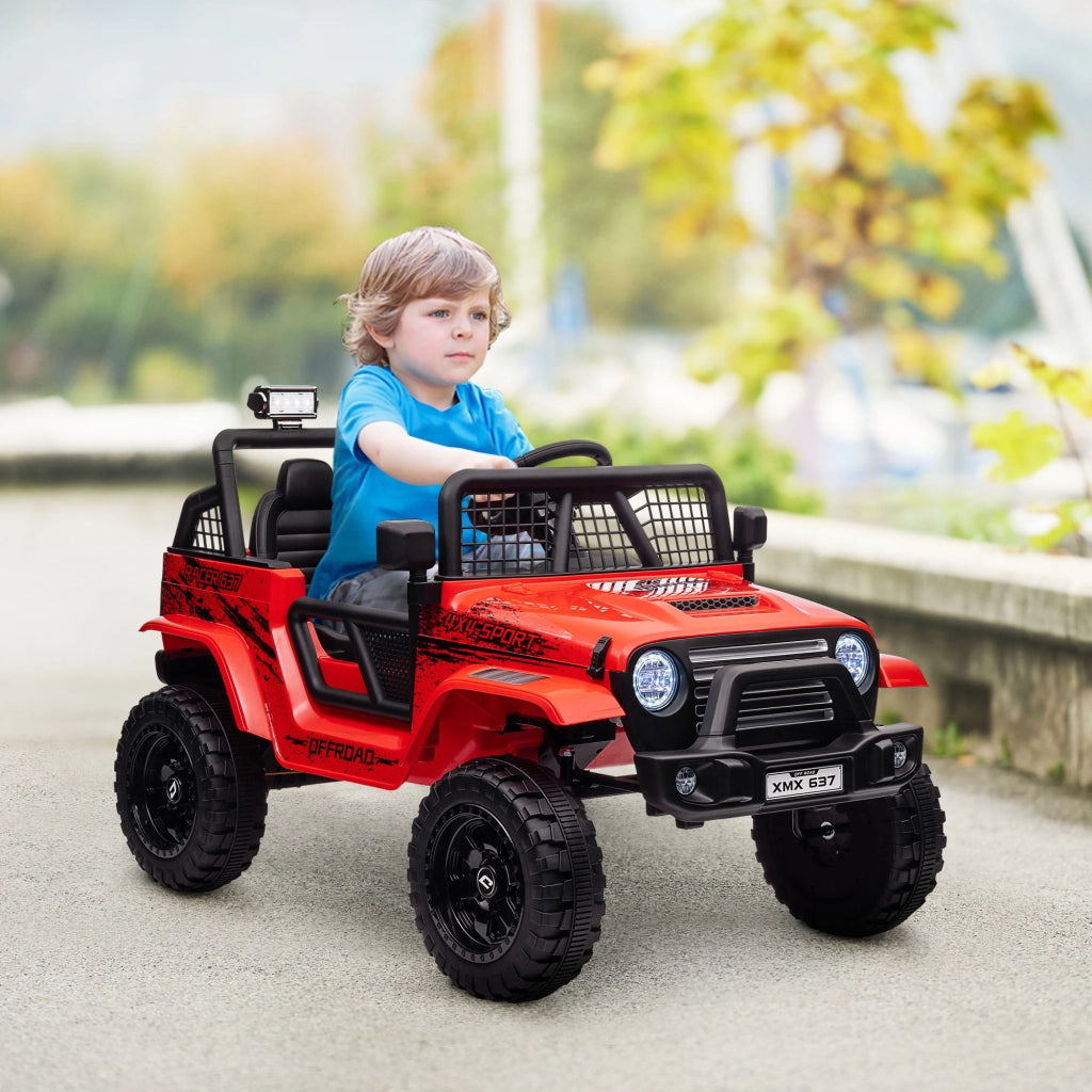 Auto elettrica per bambini ¨C zephmum ¨C Rosso, plastica e metallo