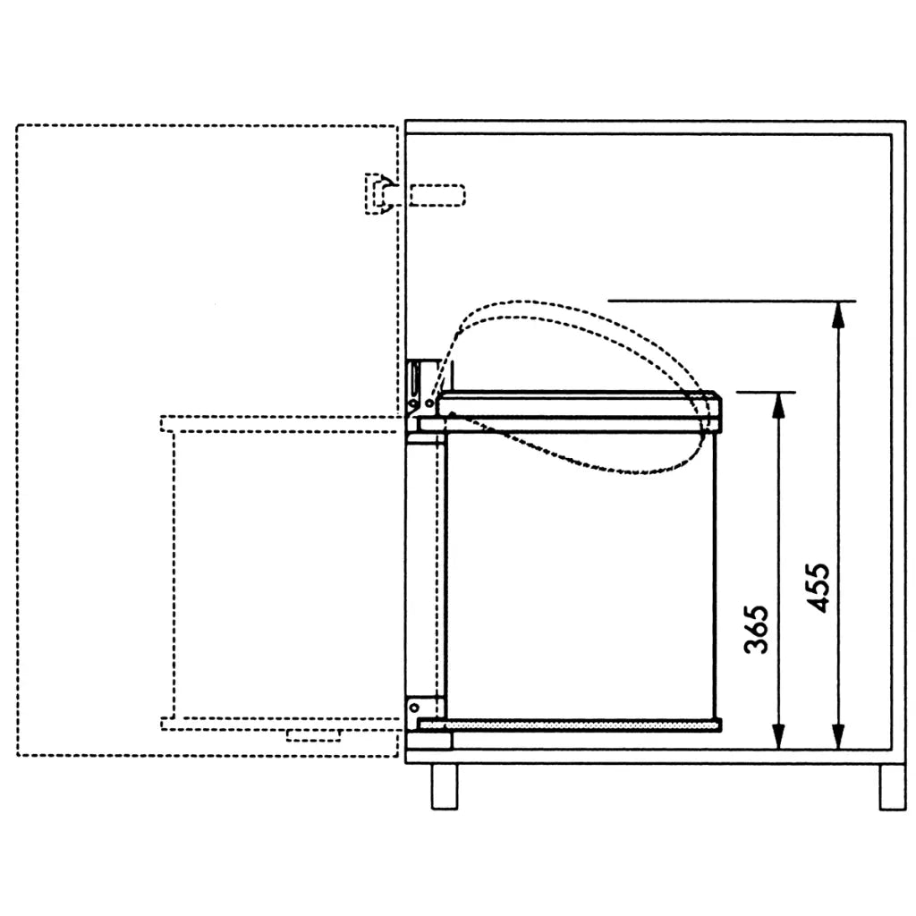 Hailo Pattumiera da Dispensa Compact-Box Taglia M 15 L Bianca 3555-001 415440