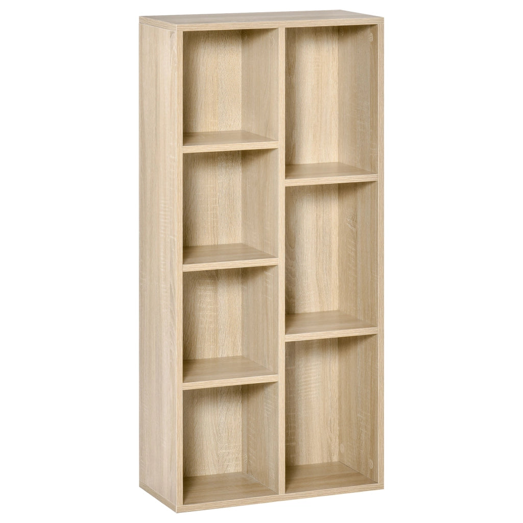 Libreria in Legno con 7 Ripiani ¨C Zephmum ¨C Roble 50x24x106 cm