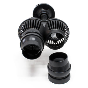 JVP-202AB Pompa di movimento doppia per acquari 12000l/h 24W con supporto a magnete