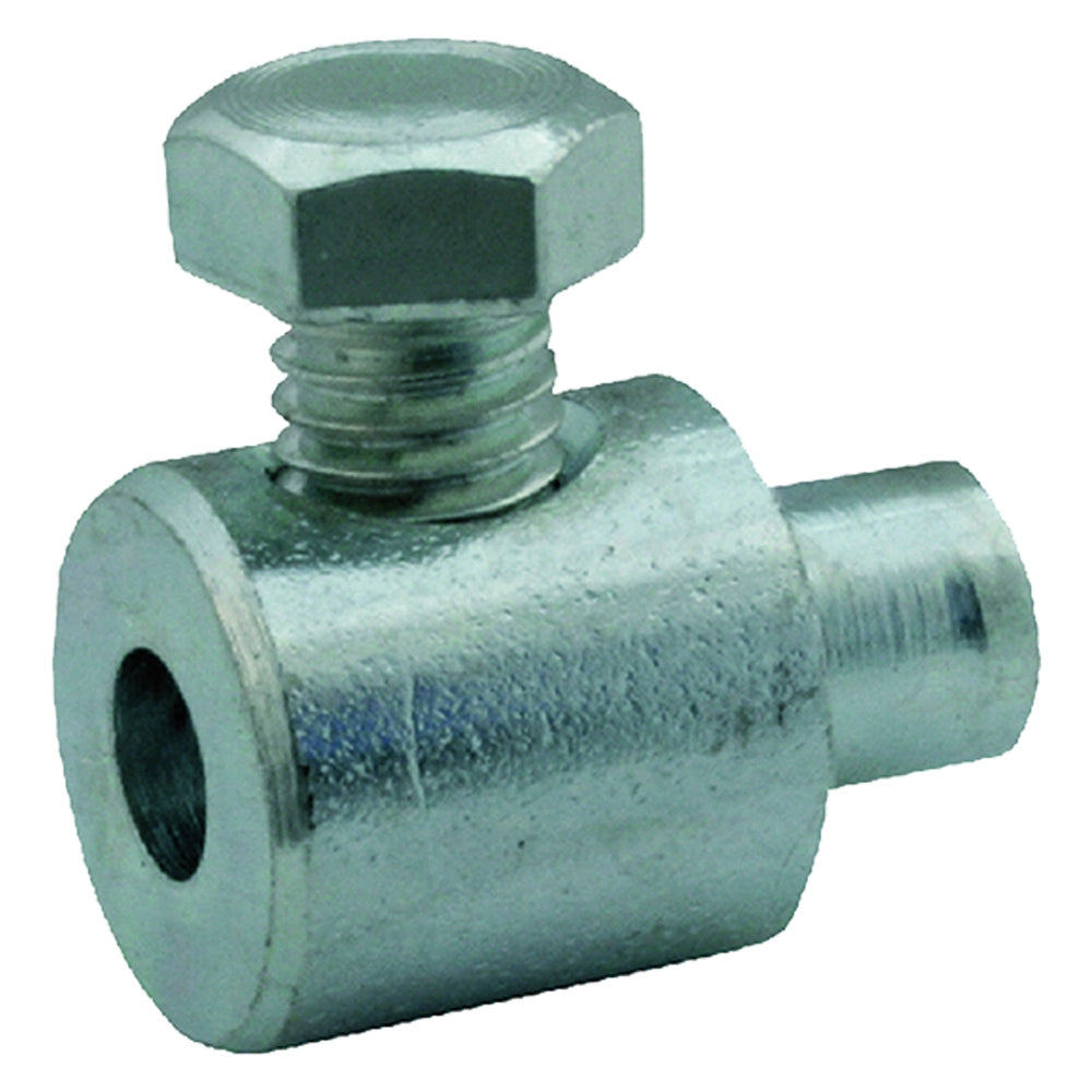 MORSETTO VITE LATERALE Ã¸ totale 10 - vite M5 - foro 4- 100 pezzi