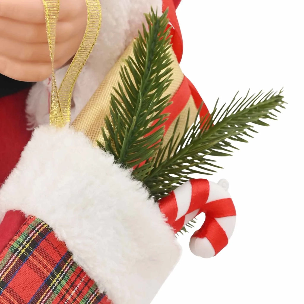 Statuetta di Babbo Natale Rosso 46 cm Poliestere 42050761