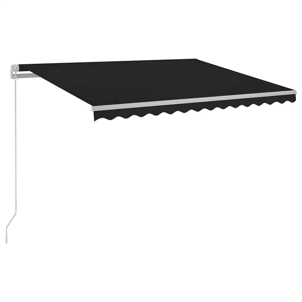 Tenda da Sole Retrattile Manuale con LED 300x250 cm Antracite cod mxl 43689