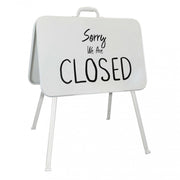 Cartello in acciaio Open/Closed Pierre Cosma L60×P53×H77 cm