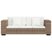 Divano letto a 3 posti letto per gli ospiti trasformabile divano letto per soggiorno letto pieghevole per soggiorno casa da interno set da 8 pezzi vero rattan 02_0018902
