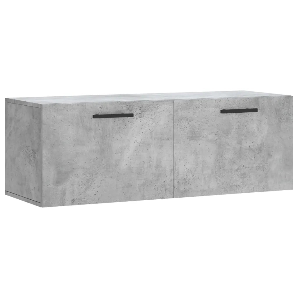 Mobile contenitore a parete 100 x 36,5 x 35 cm pratico stile contemporaneo legno grigio cemento 02_0048895