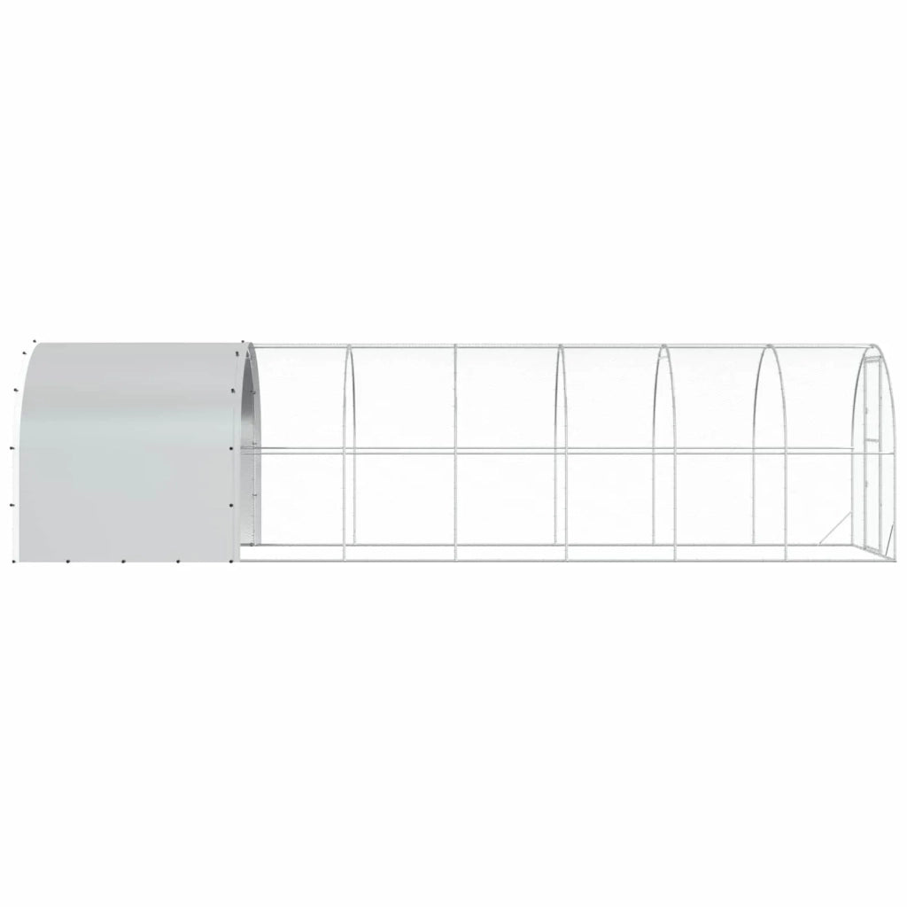 Pollaio Argento 800 x 200 x 200 cm Acciaio zincato 3434683