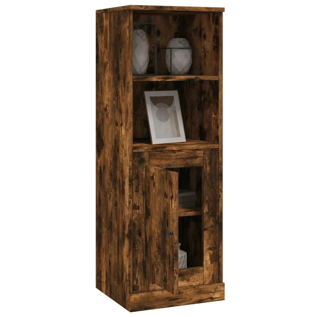 Credenza Rovere Fumo 36x35,5x103,5 cm in Legno Multistrato