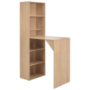 Tavolo alto da bar/bistrot con mobile rovere marrone 200 cm 0902043