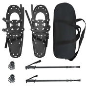 Racchette da neve 3 in 1 con bastoni da trekking Nero CFW9994647