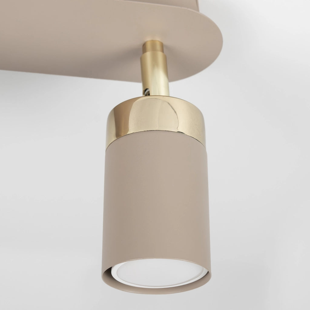 Plafoniera moderna a barra cashmere oro 2xGU10 Milagro