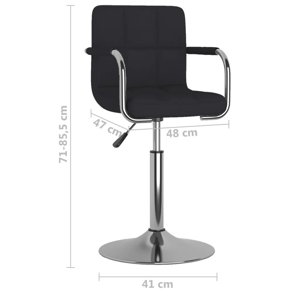 Sgabello da Bar Nero in Tessuto cod mxl 76785