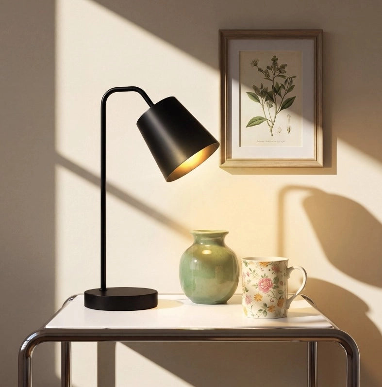 LAMPADA da Tavolo Set da 2 in Acciaio Nero con USB-A e USB-C