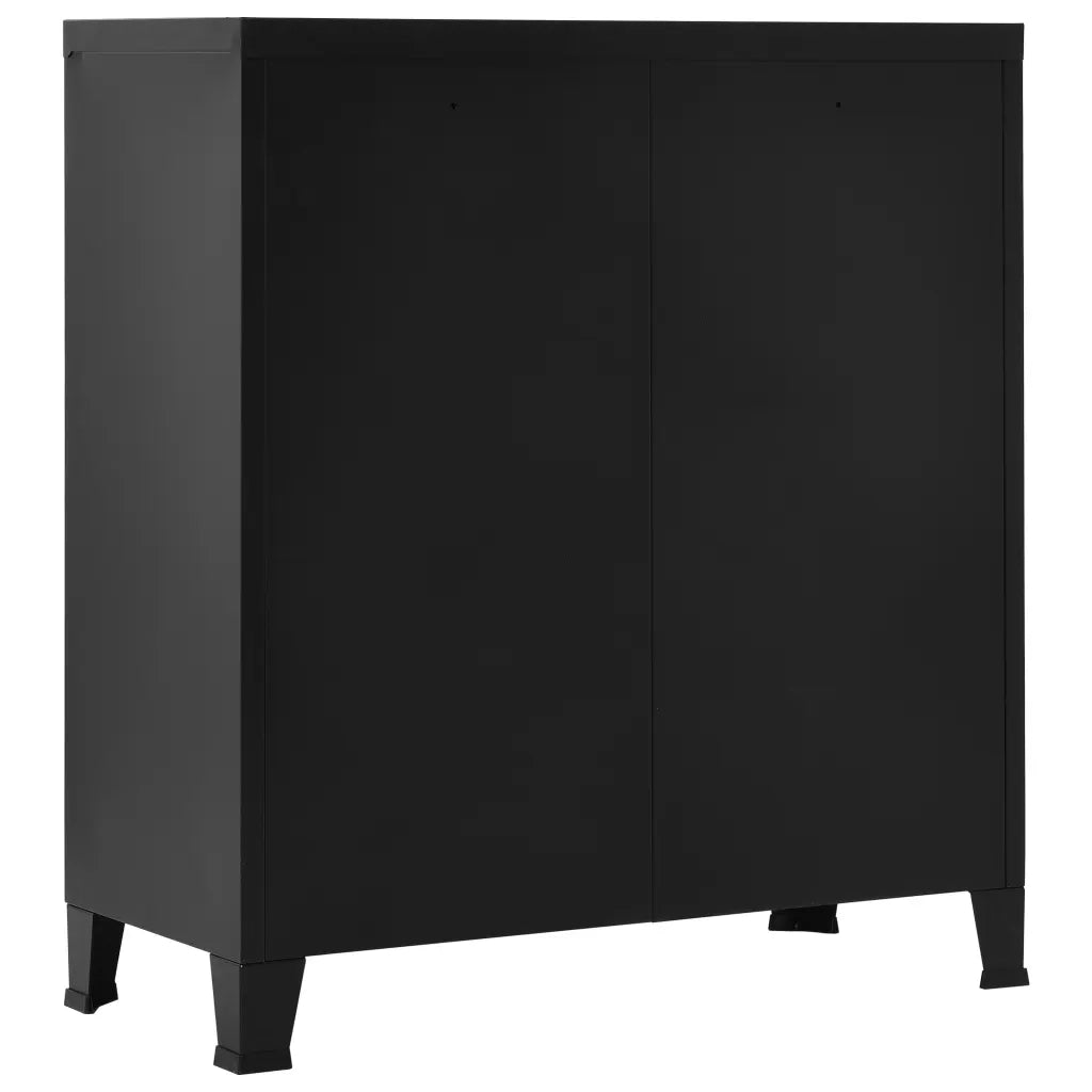 Armadio Classificatore Industriale Nero 90x40x100 cm in Acciaio cod mxl 52963