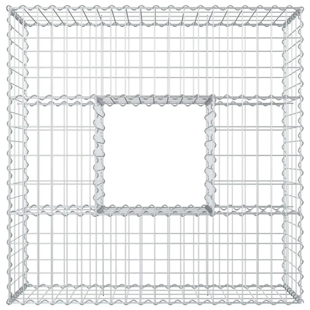 Letto rialzato in gabbione Argento CFW2284995