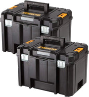 DeWalt DWST1-71195 TSTAK VI - Valigetta per attrezzi profonda, resistente, confezione da 23L, senza vassoio e intarsi, colore: Nero