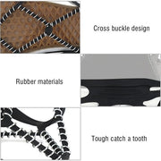 Greppini in acciaio inossidabile - Stivellini con punte - Antiscivolo - Protezione di sicurezza - Portatile e leggero - Adatto per diverse misure di scarpe - Codice prodotto: 123456 - Modello: SC-001 - Peso: 0,5 kg - Dimensioni: 20x10x5 cm
