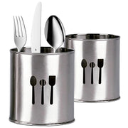 Trade Shop - Scolaposate In Acciaio Inox Portaposate Scola Porta Posate Per Piano Cucina -