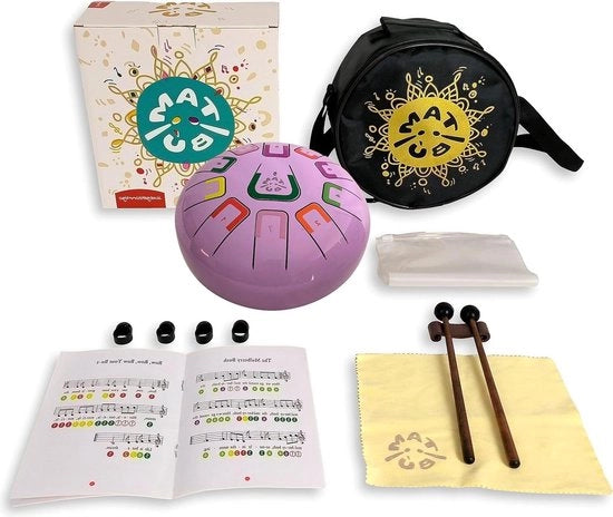 Tromba metallica a mano 8 pollici 11 note (Violet) - Tamburo a lingua