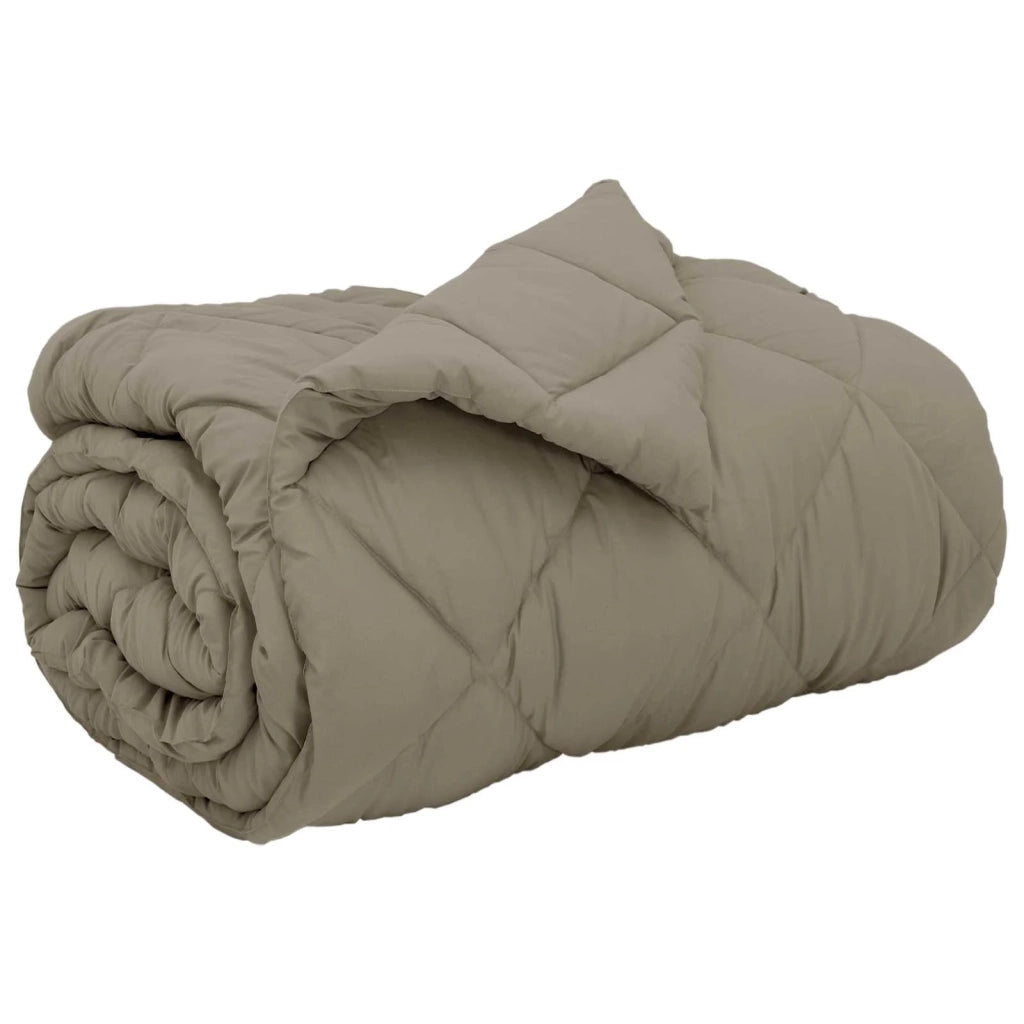 Duvet Invernale Grigio chiaro 155 x 220 cm Microfibra