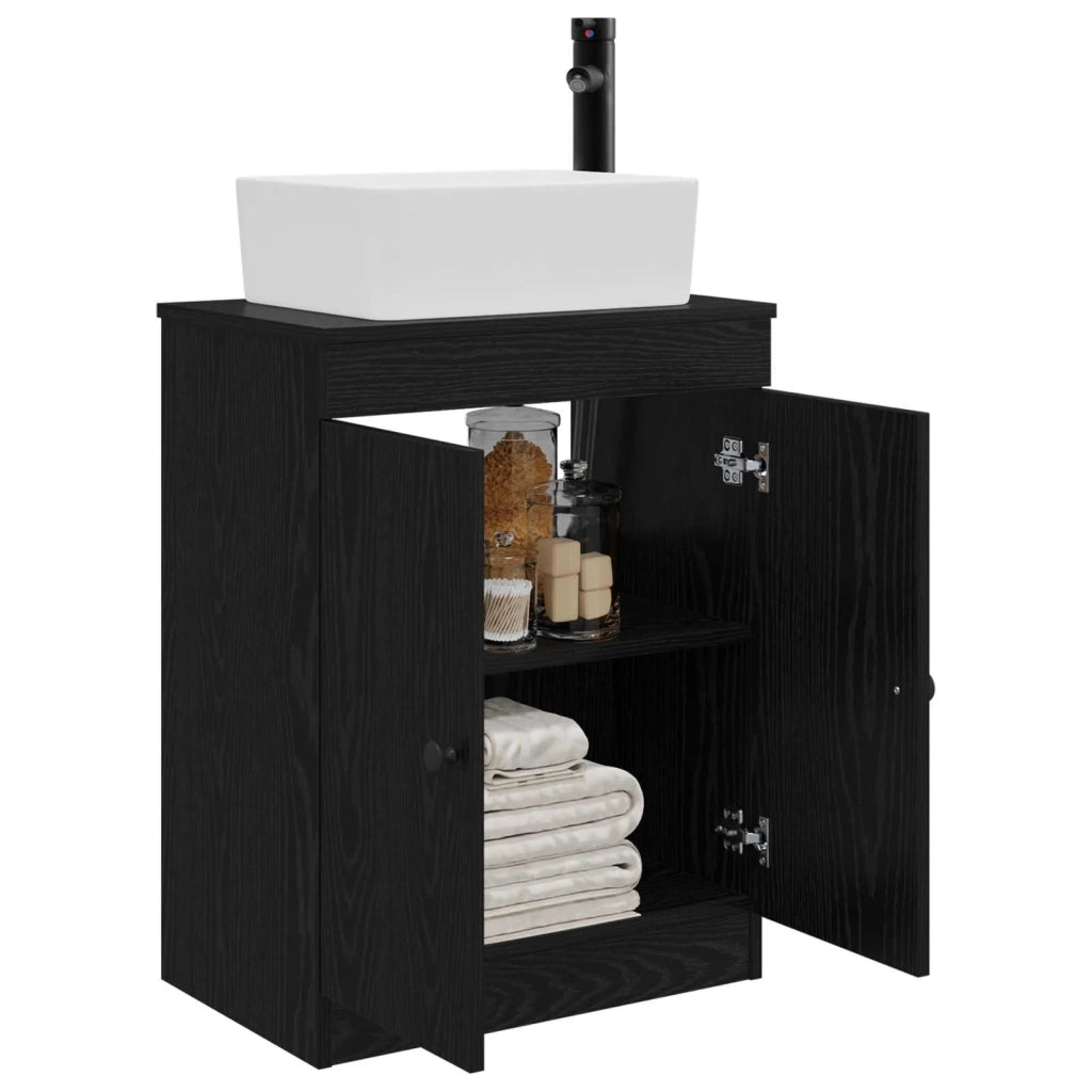 Mobile da bagno con lavabo Nero 54 x 35 x 83 cm 890131