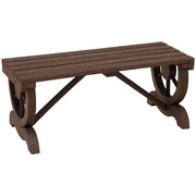 Banc de jardin en bois ¨C zephmum ¨C marrone