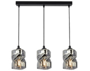 Lampadario Candellux Felis 33-00149 3xE27 nero/grigio