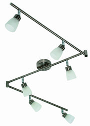 Lampadario Candellux Drops 6xG9 cromo bianco 96-84050