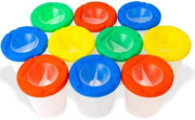 Set di pennelli a olio da 10 pezzi - Impronta libera - Impermeabile all'acqua di mare - Resistente all'urto in plastica - Coperchio in diverse colori - Orecchione per pennelli - Pennelli a olio