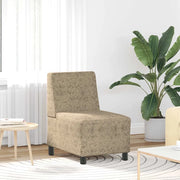 vidaXL Divano Sedia senza Braccioli Grigio Chiaro 55 cm in Similpelle Scamosciata
