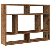 Mensola a Muro | Mensola a parete Legno Antico 75x16x55 cm in Legno Multistrato