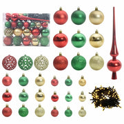 Set di Palle di Natale con 150 LED 61 pz Multicolore Plastica CFW4170566