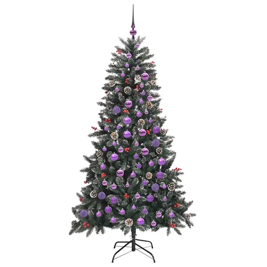 Albero di Natale artificiale con 300 LED Verde 180 cm 3395886