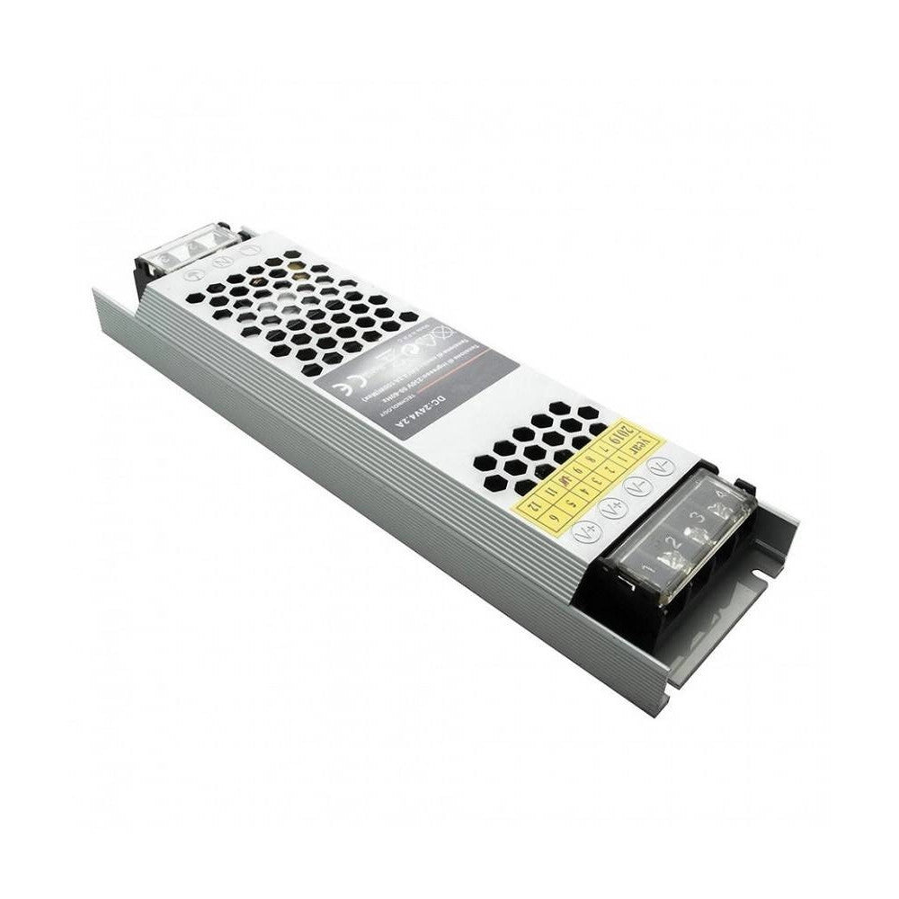 Trade Shop - Alimentatore Stabilizzato 2 Uscite 100 W Slim Trasformatore 24 V 4.2a S24v-100w -