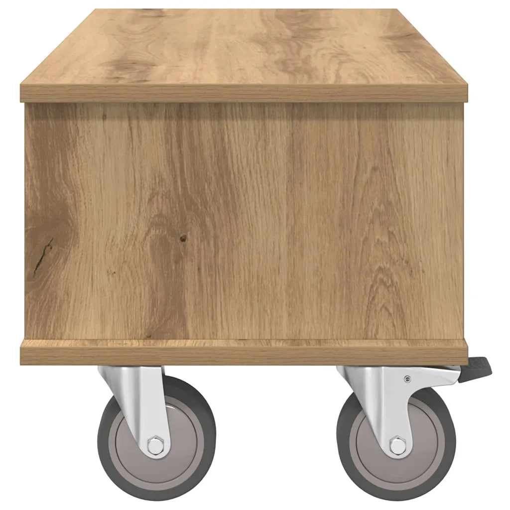 Supporto TV-Credenza per TV-Mobile TV Rovere artigianale 68,5 x 35 x 35 cm