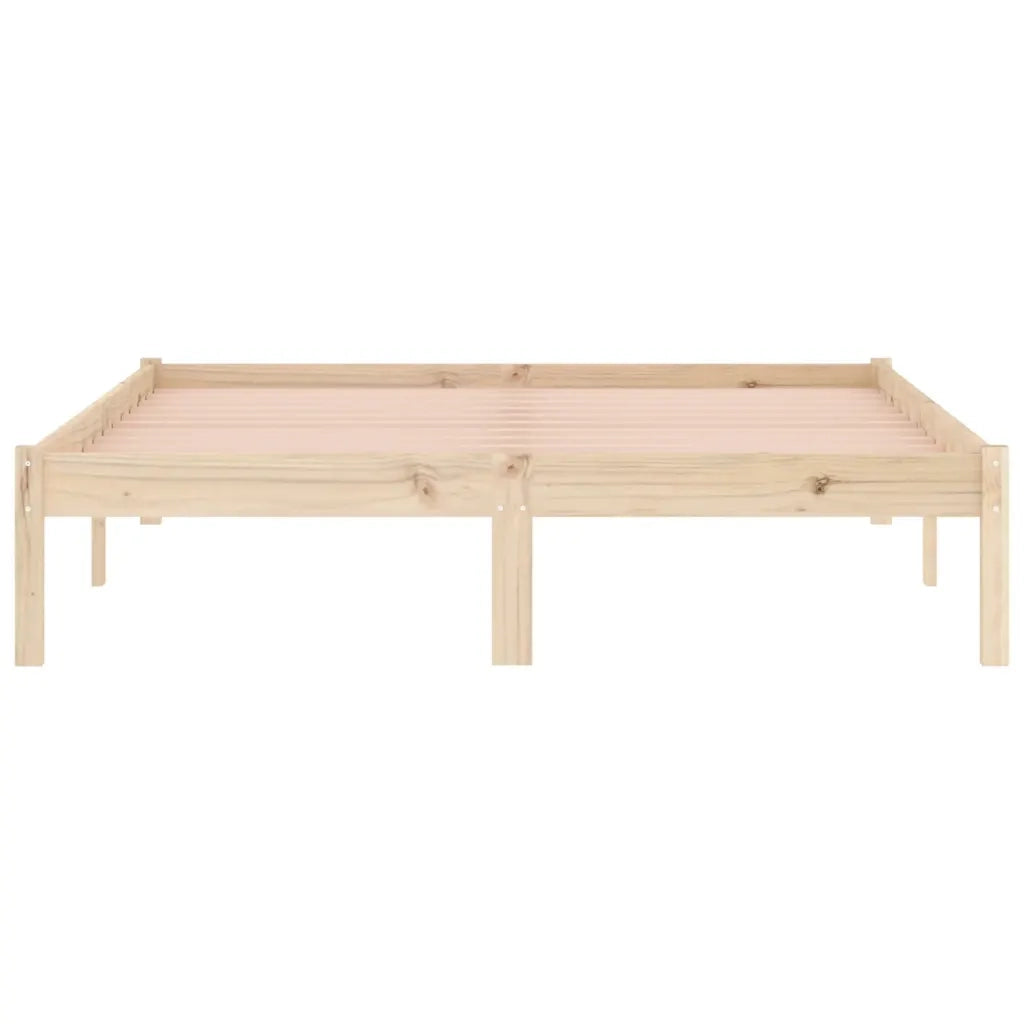 Giroletto senza Materasso-Struttura Letto 135x190 cm in Legno di Pino Full