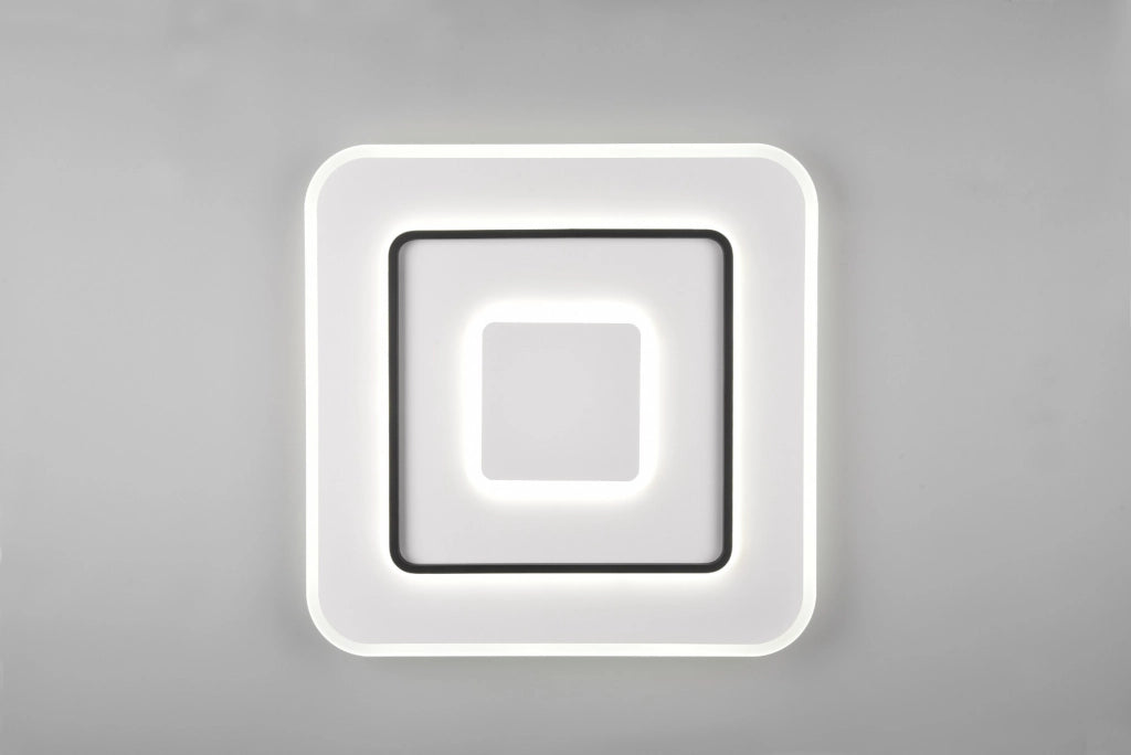 Plafoniera LED quadrata 60cm 55W dimmer telecomando RL Jora