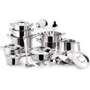 LAGOSTINA SFIZIOSA 24 BATTERIA DI PENTOLE 24 PEZZI IN ACCIAIO INOX 18/10 ADATTA A INDUZIONE - 010740600024