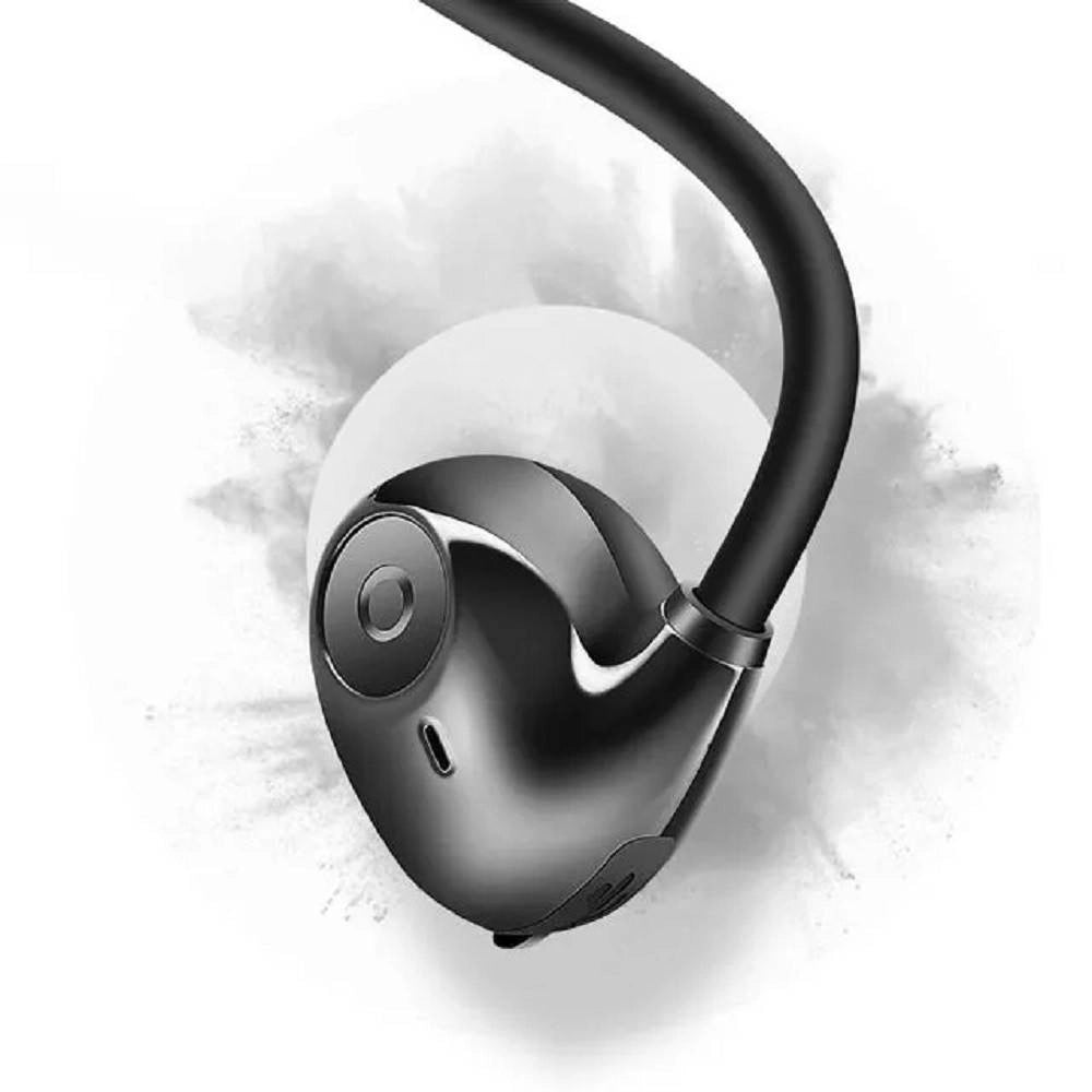 Trade Shop - Auricolari Sportivi Conduzione Ossea Cuffie Bluetooth Senza Fili Hi8 Android Ios -