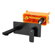 Miscelatore lavabo da incasso Cassio Nero DUCHA.ES