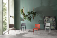 Set 4 Sedie 55x52,5xH81 cm in Polipropilene Venus Visone