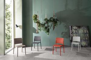 Set 4 Sedie 55x52,5xH81 cm in Polipropilene Venus Visone