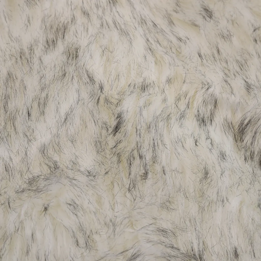 Tappeto in Similpelle di Pecora 60x90 cm Grigio Melange 284714